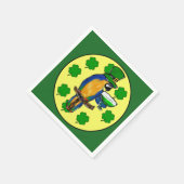 SERVIETTE EN PAPIER PERROQUET ST. PATTY (Coin)