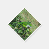 Serviette En Papier Perroquet vert (Coin)