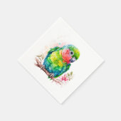 Serviette En Papier Perroquet vert - Bébé mignon oiseau (Coin)