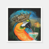 Serviette En Papier Perroquets de Fête (Devant)