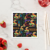 Serviette En Papier Perroquets de Fête (En situation)