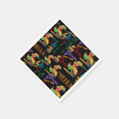 Serviette En Papier Perroquets de Fête (Coin)