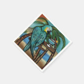 Serviette En Papier Perroquets de Fête (Coin)