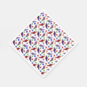 Serviette En Papier Perroquets et fleurs (Coin)