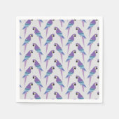 Serviette En Papier Perroquets pourpres (Devant)
