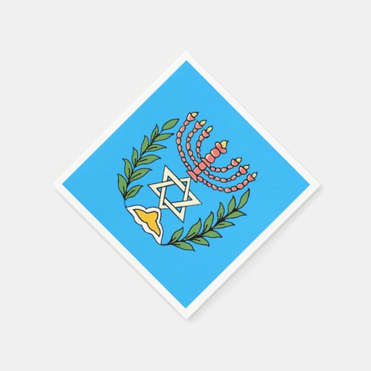 Serviette En Papier Persian Magen David Menorah (Coin)