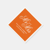 Serviette En Papier Persimmon orange rouge chic mariage serviettes de  (Coin)
