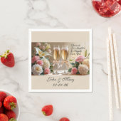 Serviette En Papier Personalised Wedding Napkins-Happily Ever After (En situation)