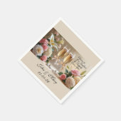 Serviette En Papier Personalised Wedding Napkins-Happily Ever After (Coin)