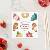 Serviette En Papier Personalized Christmas Cookie Exchange Gingerbread (En situation)