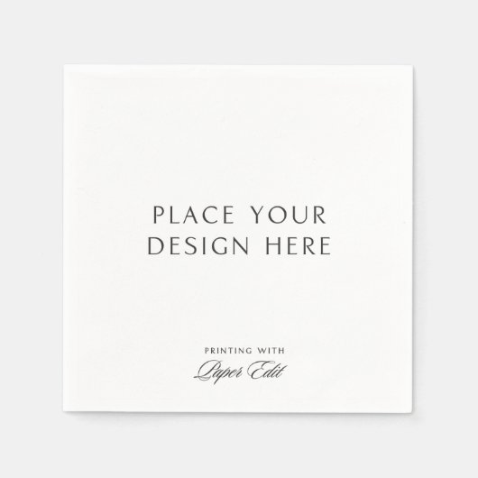 Serviette En Papier Personalized Cocktail Napkins Add Your Own Design (Devant)