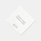 Serviette En Papier Personalized Cocktail Napkins Add Your Own Design (Coin)