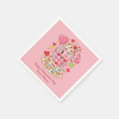 Serviette En Papier Personalized Cute Milkshake Classroom Valentine (Coin)