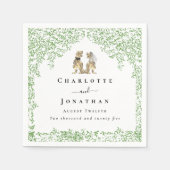 Serviette En Papier Personalized Dinosaur Wedding (Devant)