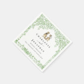 Serviette En Papier Personalized Dinosaur Wedding (Coin)