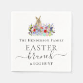 Serviette En Papier Personalized Easter Brunch and Egg Hunt Bunny (Devant)