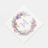 Serviette En Papier Personalized elegant cocktail party napkins (Coin)