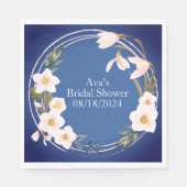 Serviette En Papier Personalized elegant cocktail party napkins shower (Devant)