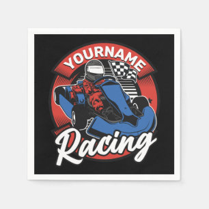 Serviette En Papier Personalized Go Kart