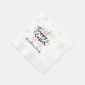 Serviette En Papier Personalized Happy Easter Paper Napkin (Coin)