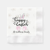 Serviette En Papier Personalized Happy Easter Paper Napkin (Devant)