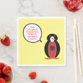 Serviette En Papier Personalized Ms. Penguin Albania Party Paper (En situation)