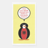 Serviette En Papier Personalized Ms. Penguin Armenia (Devant)