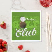Serviette En Papier Personalized NAME Golfer Green Golf Course Club (En situation)