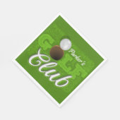 Serviette En Papier Personalized NAME Golfer Green Golf Course Club (Coin)