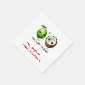 Serviette En Papier Personalized Napkins Cute Food Love Quotes (Coin)