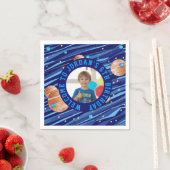 Serviette En Papier Personalized Outer Space Galaxy Birthday (En situation)