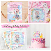 Serviette En Papier Personalized Pretty Blue Fairy Birthday Napkins 