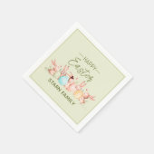 Serviette En Papier Personalized, pretty Easter festive napkins (Coin)