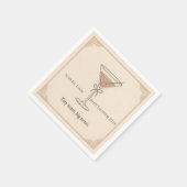 Serviette En Papier Personalized Tiny Toast Big News (Coin)