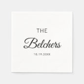 Serviette En Papier Personalized Wedding Custom Wedding Favors (Devant)