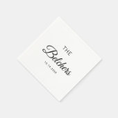 Serviette En Papier Personalized Wedding Custom Wedding Favors (Coin)