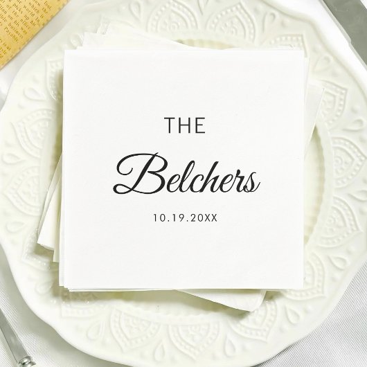 Serviette En Papier Personalized Wedding Custom Wedding Favors