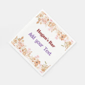 Serviette En Papier Personalized Wedding Napkins | Elegant Event Cockt (Coin)
