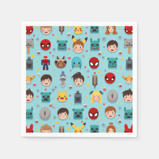 Serviette En Papier Personnage de jeu, partie de garçons, Nevkin