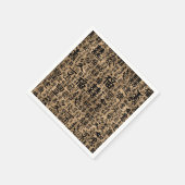 Serviette En Papier Personnages chinois - Motif des symboles de chance (Coin)