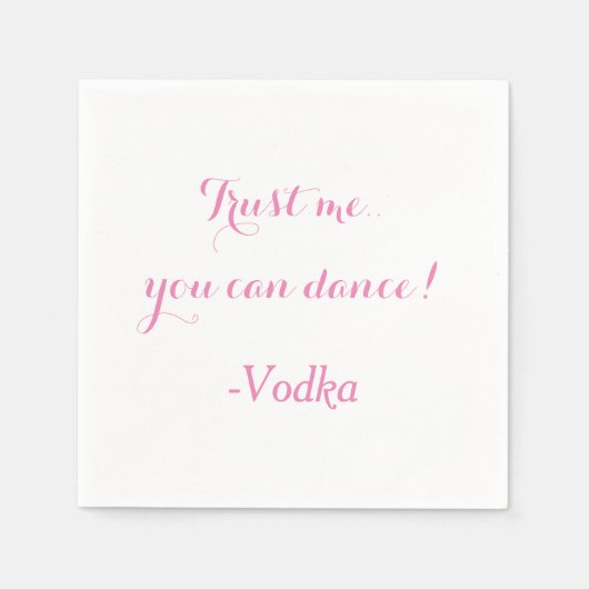 Serviette En Papier Personnalisable - Drôle Mariage Napkin (Devant)