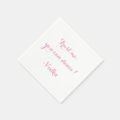 Serviette En Papier Personnalisable - Drôle Mariage Napkin (Coin)