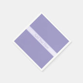 Serviette En Papier Personnalisable Elegant Pale Purple (Coin)