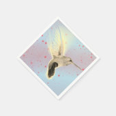 Serviette En Papier PERSONNALISABLE HUMMINGBIRD COCKTAIL Papier Napkin (Coin)