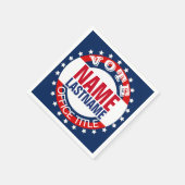 Serviette En Papier Personnalisation du Modèle de campagne (Coin)