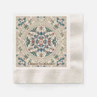 Serviette En Papier personnalisation-papier d'élégance florale Renaiss