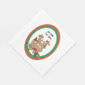 Serviette En Papier Personnalisation standard de la serviette de Noël (Coin)