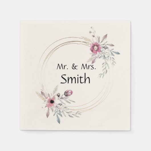 Serviette En Papier Personnalisé (Devant)