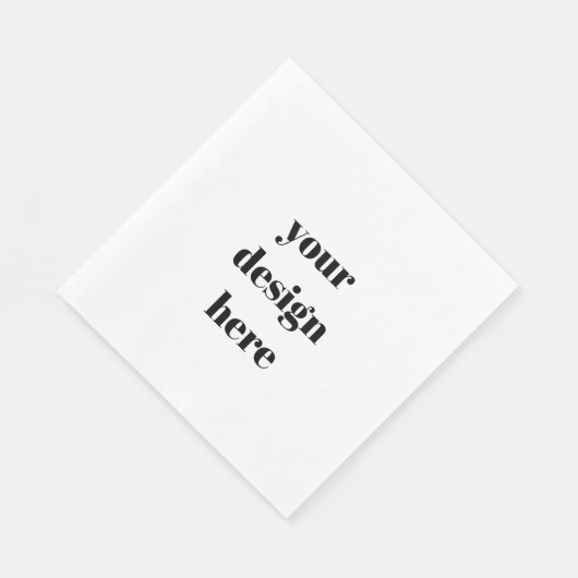 Serviette En Papier Personnalisé (Coin)