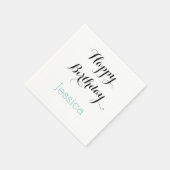 Serviette En Papier Personnalisé (Coin)